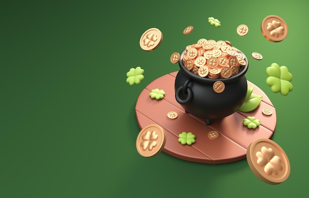 St. Patrick's Day 3D-Illustration