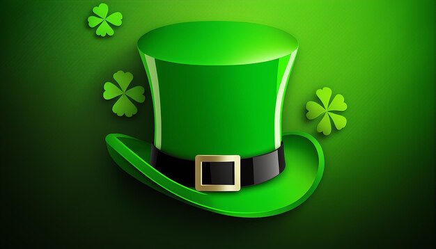 St. Patrick's Day-Hut, Hintergrund, Generative ai