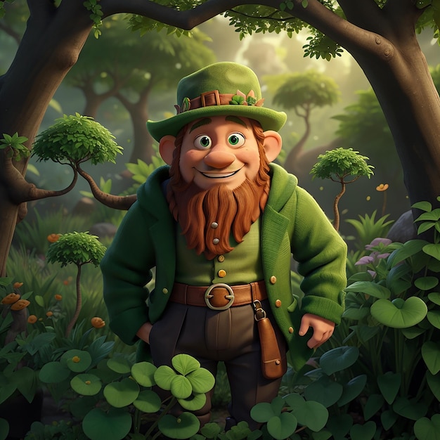 St. Patrick's Day Mystical Leprechaun Charakterdesign