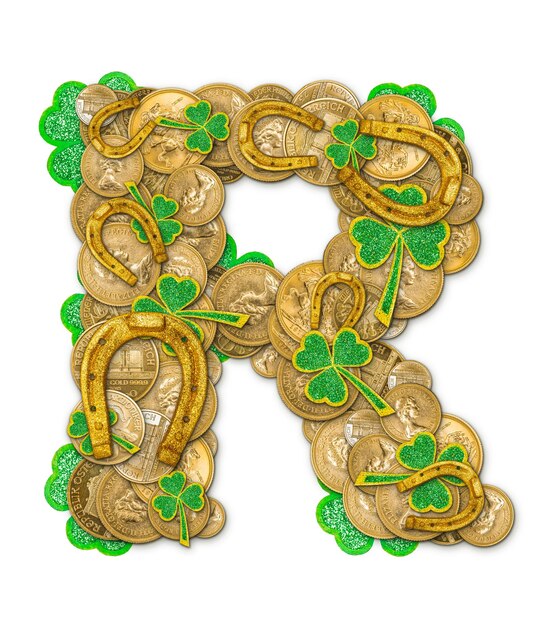 St. Patricks Day Feiertagsbuchstabe R