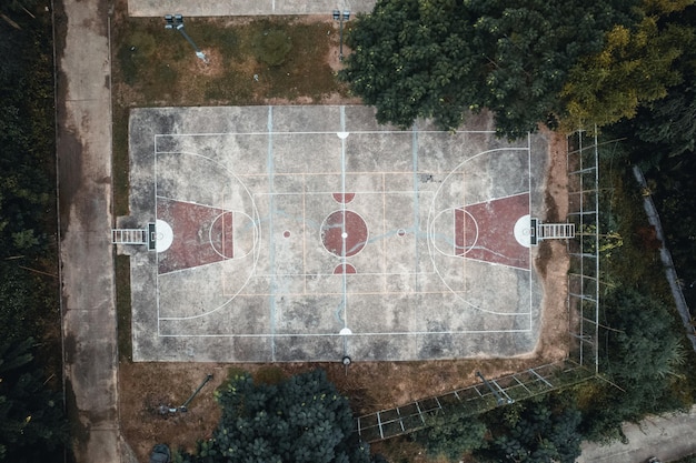 Stadion des hohen Winkels, hoher Winkel des alten Basketballplatzes