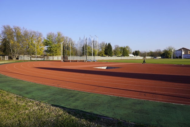 Stadion mit Laufbahn Leichtathletikstadion