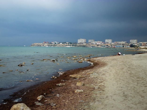 Stadt am Ufer des Kaspischen Meeres Stadt Aktau Kasachstan Region Mangistau 21. September 2019 Jahr