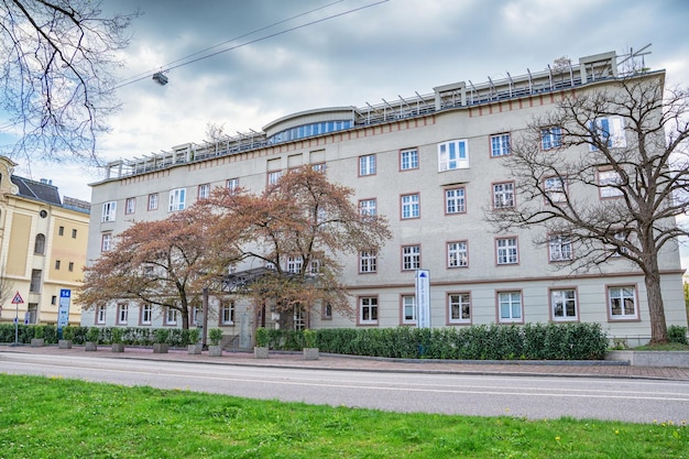 Stadt in deutschland augsburg schöne straßenansicht