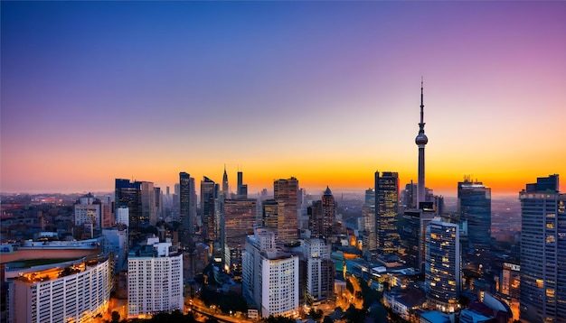 Stadt mit Gebäudelandschaftsfoto