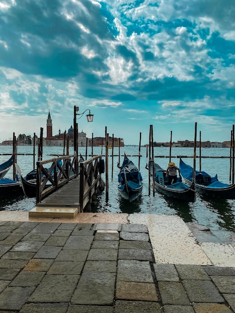 Stadt Venedig Canal Grande mit Gondeln