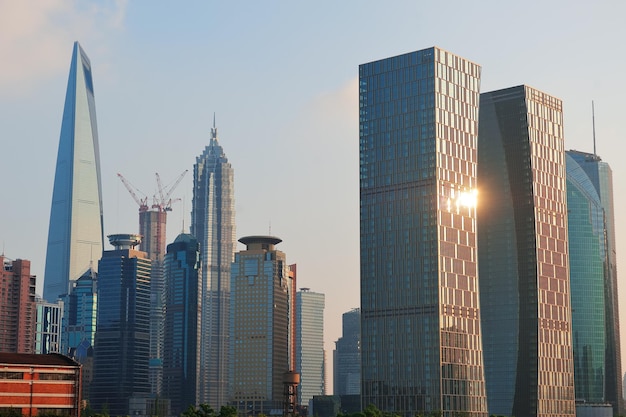 Stadtarchitektur und Skyline von Shanghai