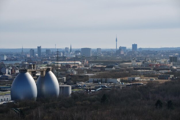 Foto stadtbild gegen den himmel