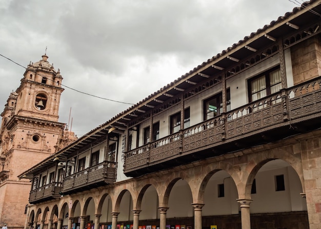 Stadtbild von Cusco Peru streetview antike Architektur und Stadtbild