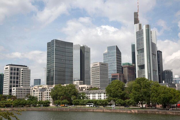 Foto stadtbild von frankfurt in deutschland