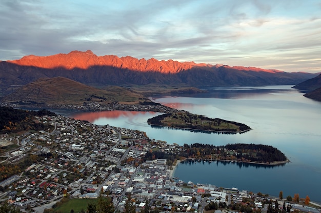 Stadtbild von Queenstown