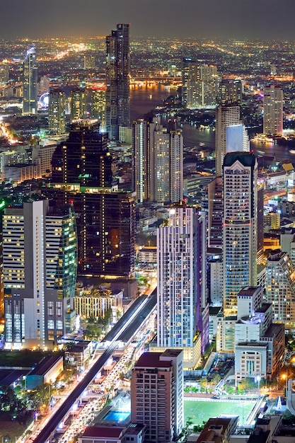 Stadtlandschaft Bangkoks Thailand