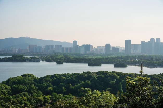 Stadtlandschaft des Wuli-Sees in Wuxi