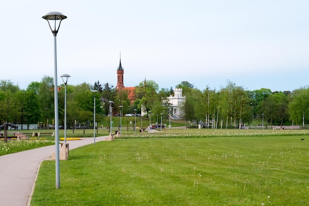 Stadtpark an einem Sommertag