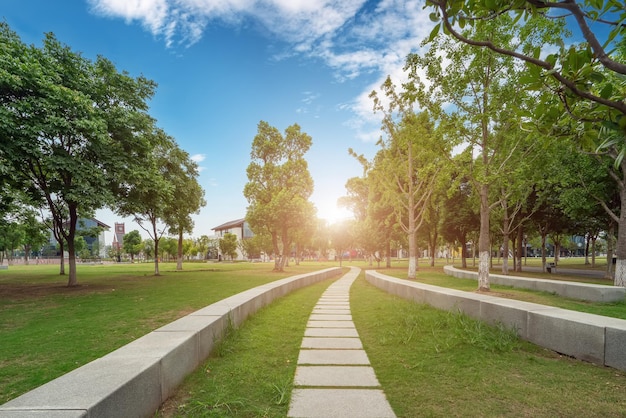 Stadtparks, Plätze und moderne architektonische Landschaften