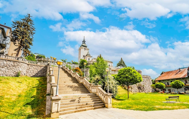 Stadtzentrum Ruzomberok ist eine Stadt in der Nordslowakei in der historischen Region Liptov