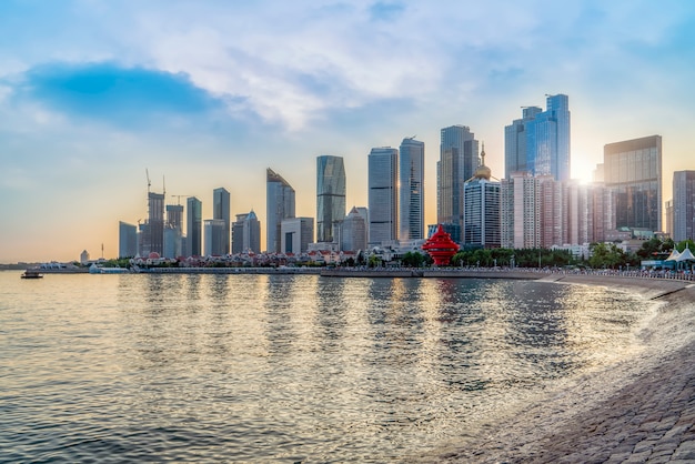 Städtische Architekturlandschaft in Qingdao