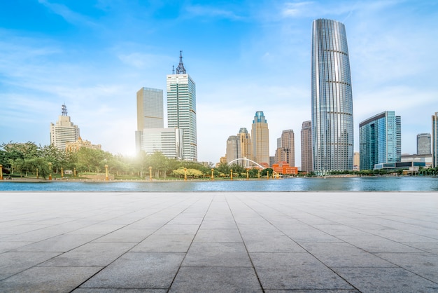 Städtische Architekturlandschaft in Tianjin