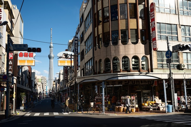 Foto städtische landschaft der stadt tokio