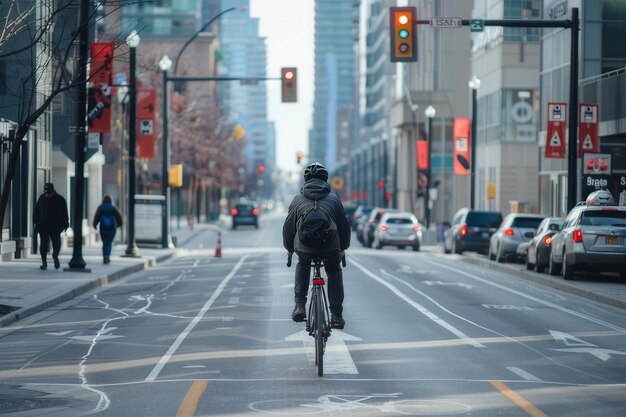 Städtischer Fahrradweg