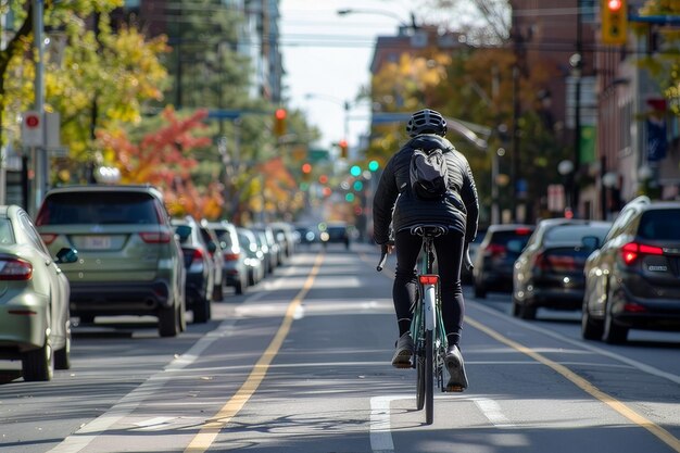 Städtischer Fahrradweg