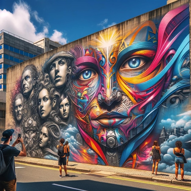 Städtisches Meisterwerk der Straßenkunst Wandmalerei
