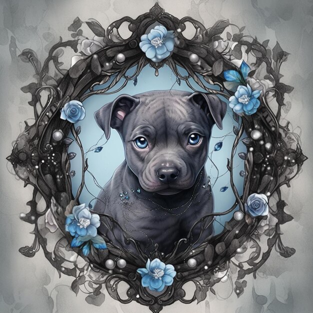 Foto staffy hecho con ai