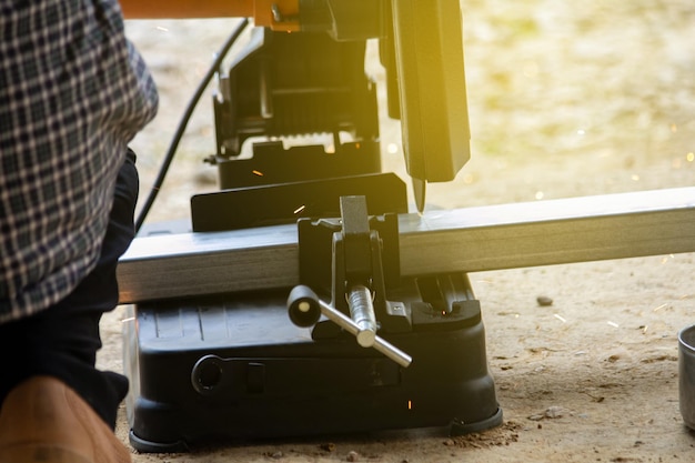 Foto stahlschneidmaschine