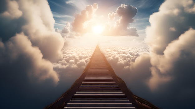 Stairway to heaven Rede neural gerada em maio de 2023 Não baseada em nenhuma cena ou padrão real