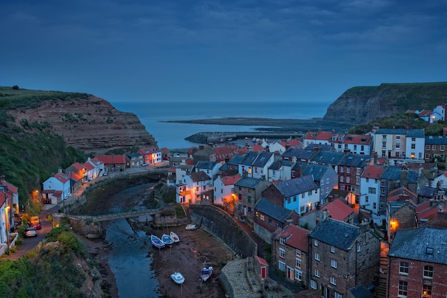 Staithes bei Nacht