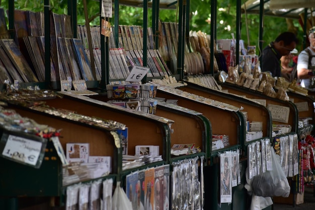 Foto stall de mercado na loja