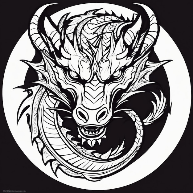 Stammes-Drachen-Tattoo