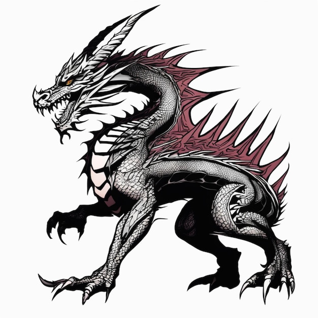 Stammes-Drachen-Tattoo