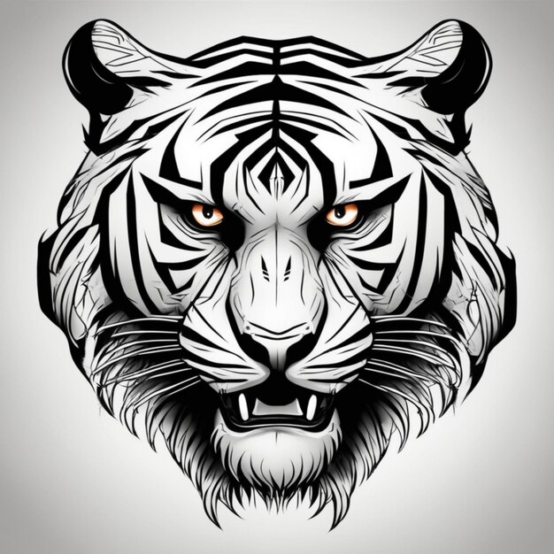 Stammes-Tiger in aufwendigem Design