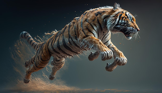 Stammes-Tiger-Sprung-Generative KI