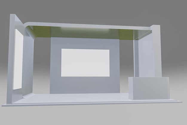 Stand de exposición para maquetas e identidad corporativa Diseño de exhibición Estante vacío Diseño Estante minorista