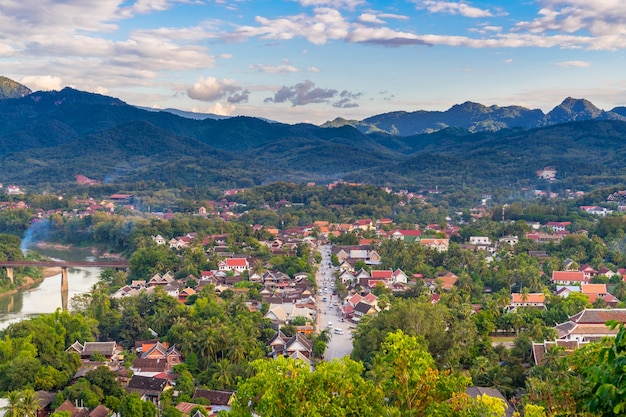 Standpunkt und schöne Landschaft in Luang Prabang, Laos.