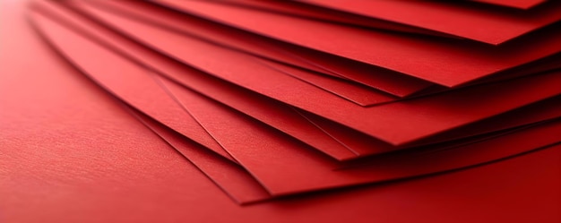 Foto stapel fehlerloser leuchtend roter visitenkarten auf weißem hintergrund konzept visitenkarden rot leuchtend stapel weißer hintergrund