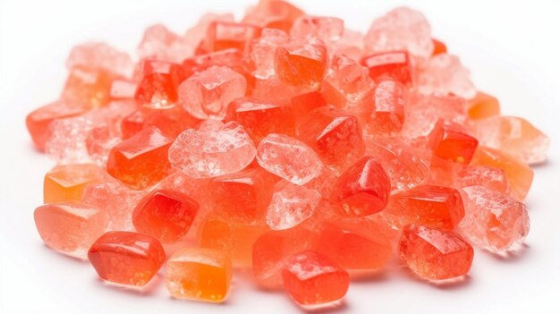 Stapel Gelatine, isoliert auf Weiß