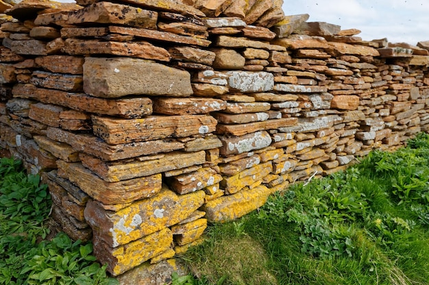 Foto stapel von steinmauern