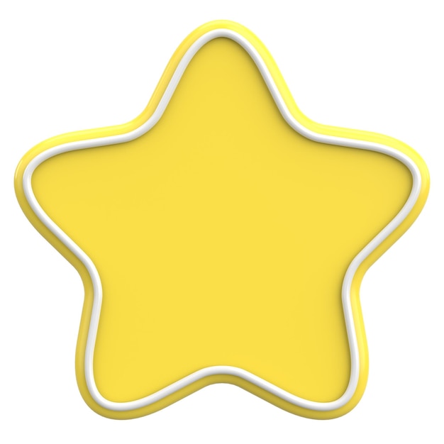 Star Shape Preismarkierung 3D-Illustration