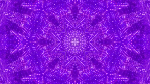 Star visuelle Kaleidoskop 3d Illustration