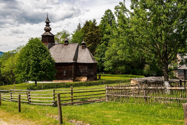 Stara Lubovna Skansen Griechisch-katholische Holzkirche des Hl. Erzengels Michael Slowakische Republik