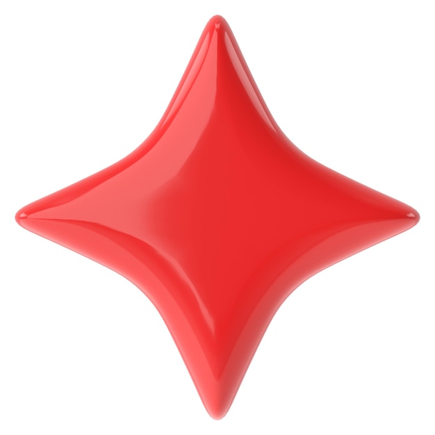 Starburst 3D estrela Spangle efeito ilustração 3D