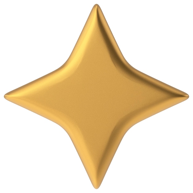 Starburst 3D estrella efecto Spangle Ilustración en 3D