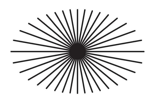 Starburst-Form png-Logoelement durchsichtiger Hintergrund