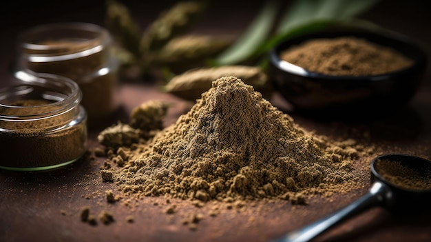 Starkes Cannabis-Kief-Trichom-Hasch mit hohem generativem THC-Gehalt