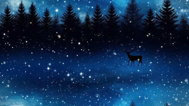 para de Starlit Night un suéter navideño de cielo oscuro