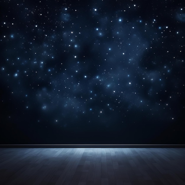 Starry Solitude Ein realistisches Hintergrundpapier aus dem dunklen Weltraum mit subtiler Lumineszenz