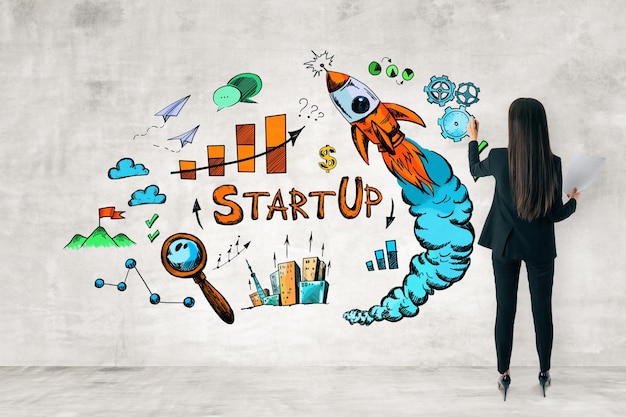 Startup- und Entrepreneurship-Konzept